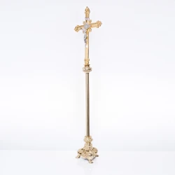 Krzyż ołtarzowy mosiężny 120 cm
